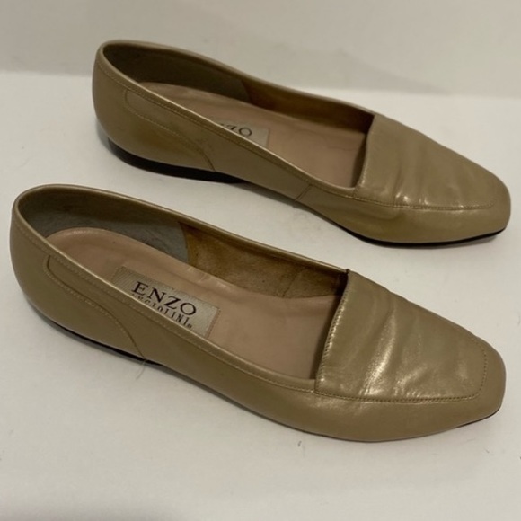 Enzo Angiolini Gold Genuine Leather Loafer Size 9M - Picture 10 of 15